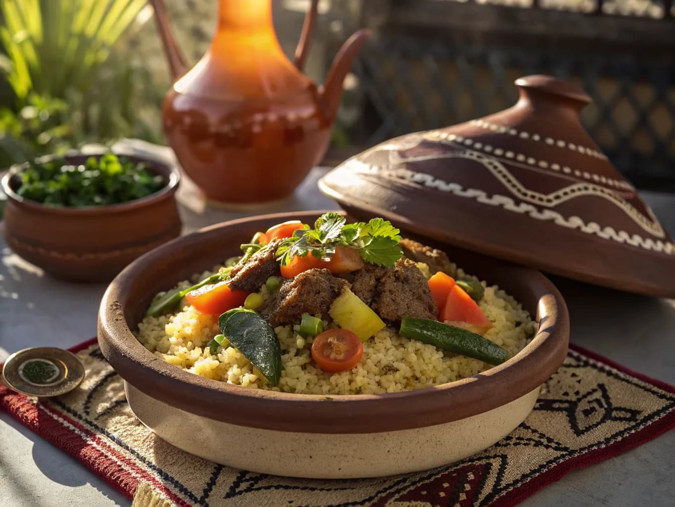 Couscous with Vegetables and Lamb