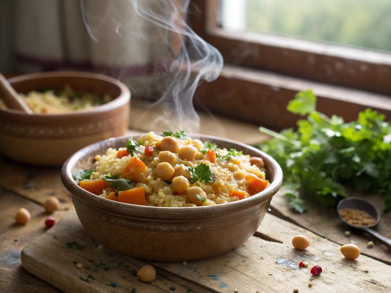 Couscous with Chickpeas and Root Vegetables