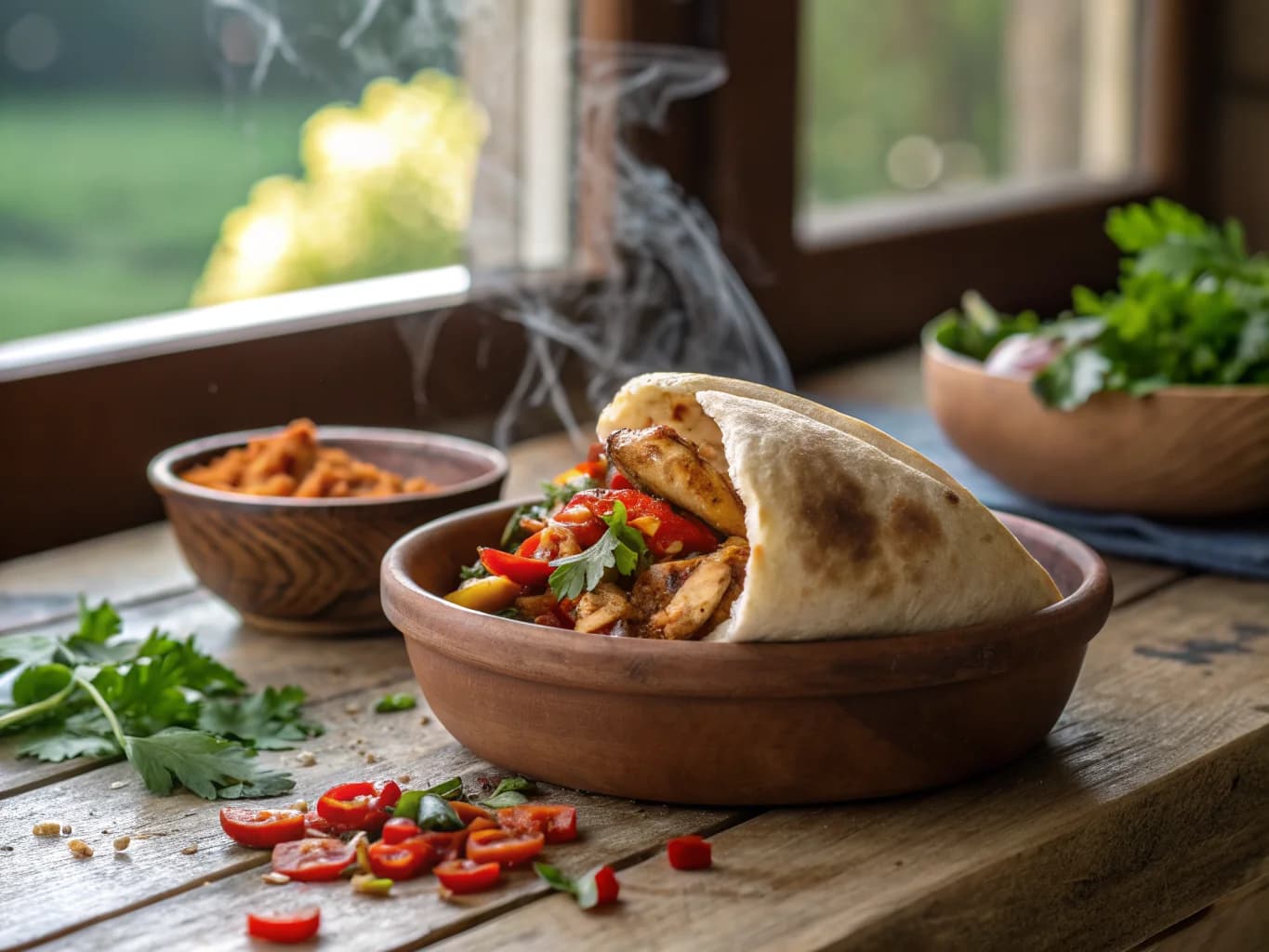 Spicy Turkish Chicken Dürüm (Street Sandwich)