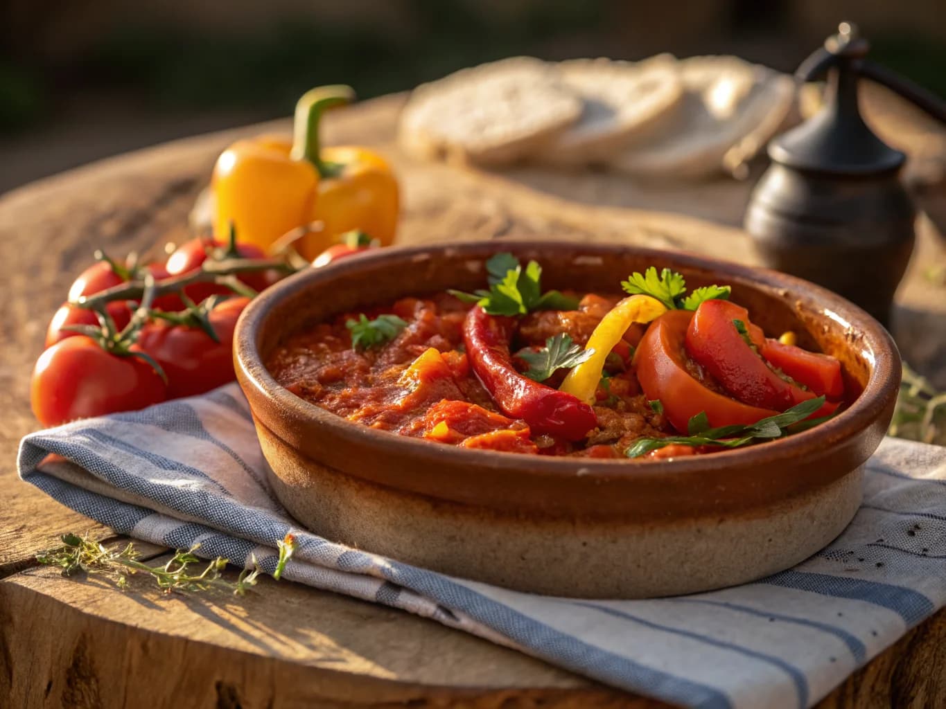 Tunisian Hmiss (Roasted Pepper and Tomato Dip)