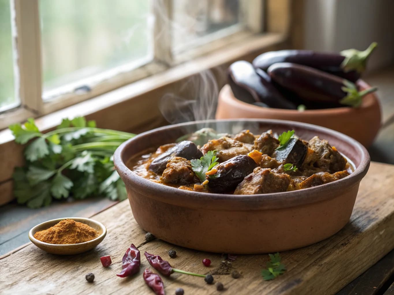Persian Khoresh Bademjan with Lamb and Eggplants