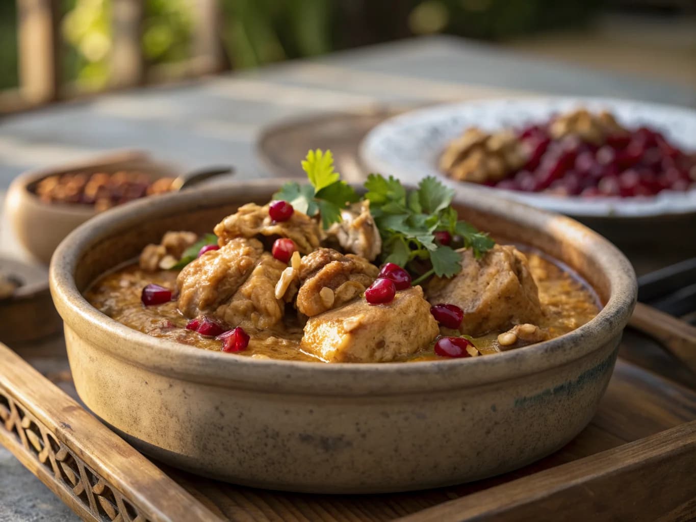 Persian Khoresh Fesenjan with Chicken and Walnuts