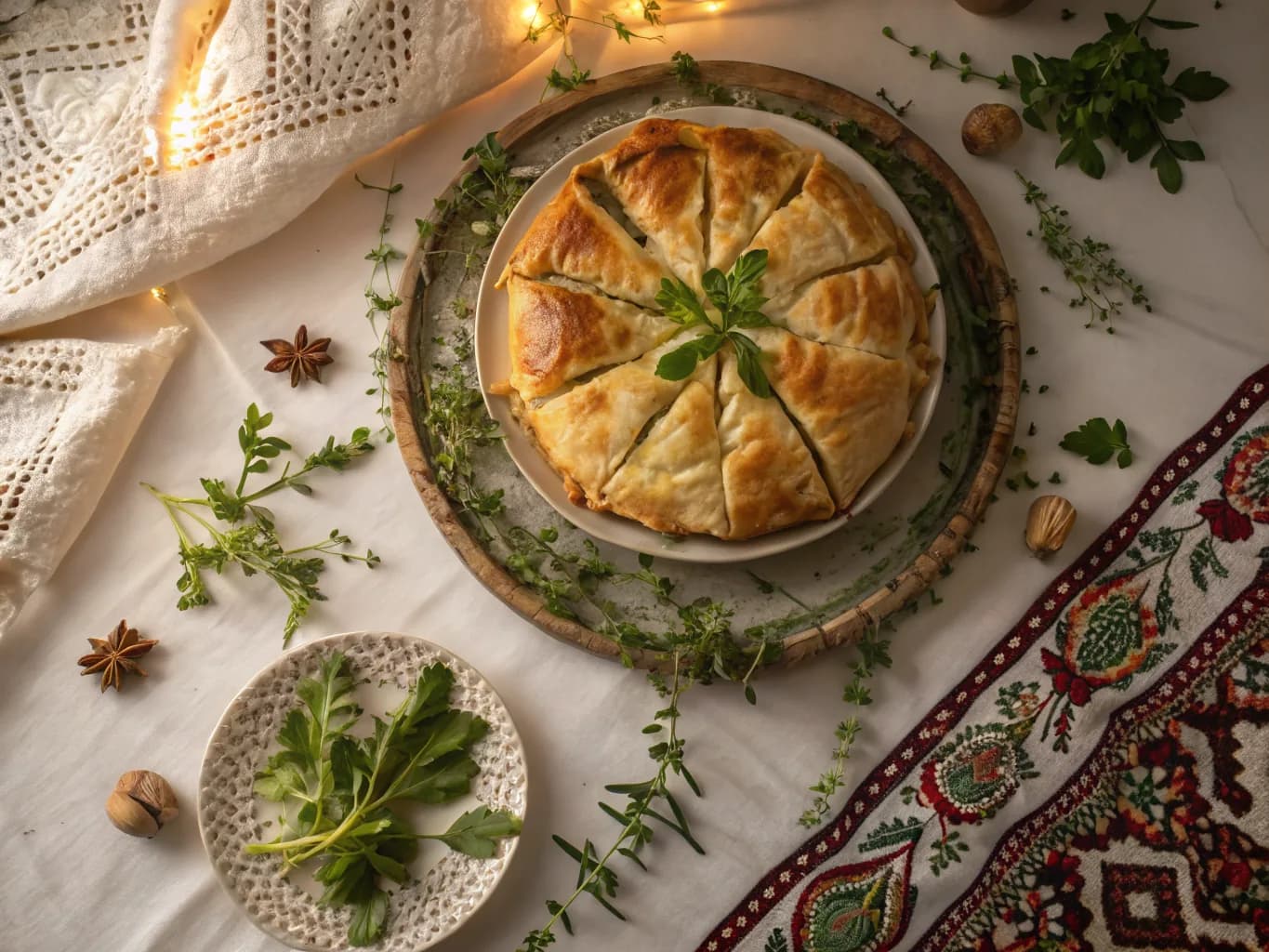 Traditional chicken pastilla