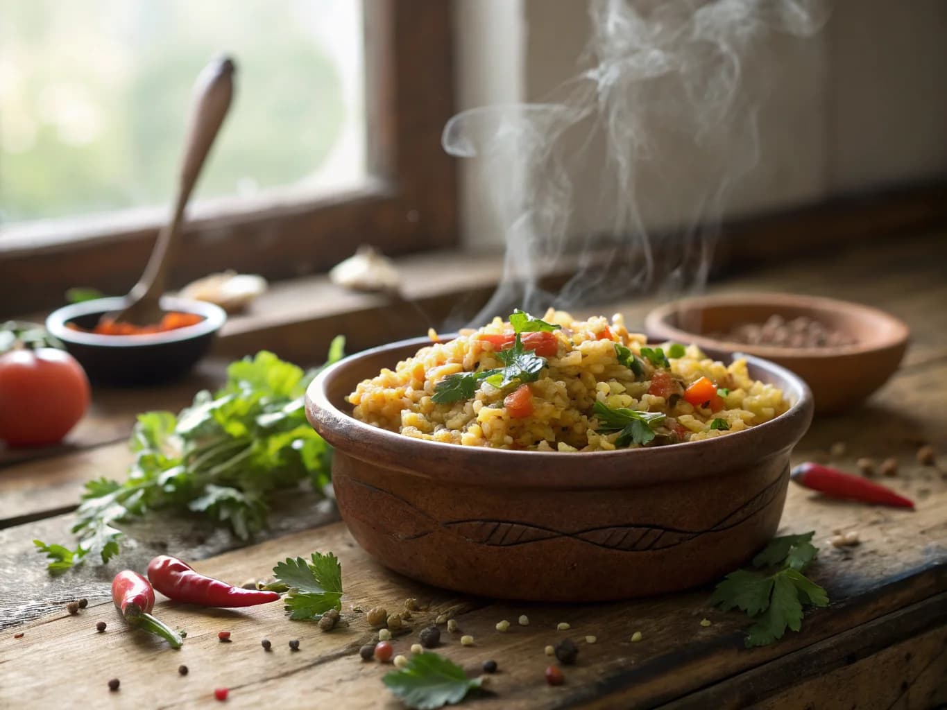 Algerian Summer Vegetable Pilaf (Douara Bil Khodra)
