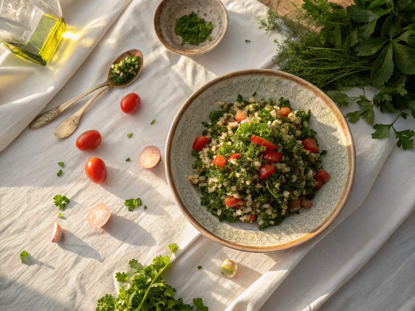 Traditional Lebanese Tabbouleh