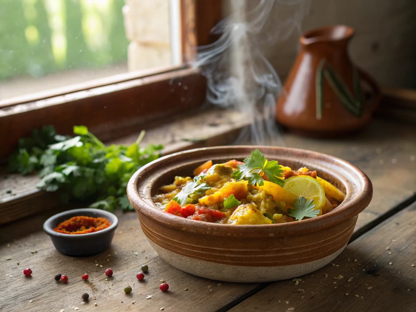 Algerian Vegetable Tagine with Saffron and Preserved Lemon