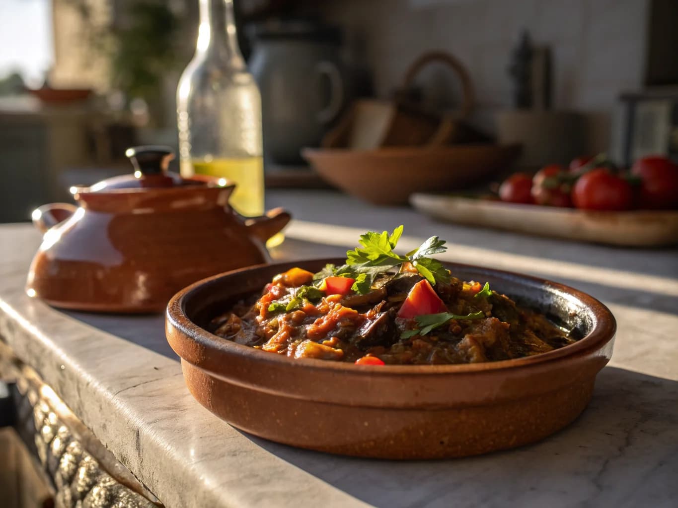 Moroccan Smoky Eggplant Zaalouk
