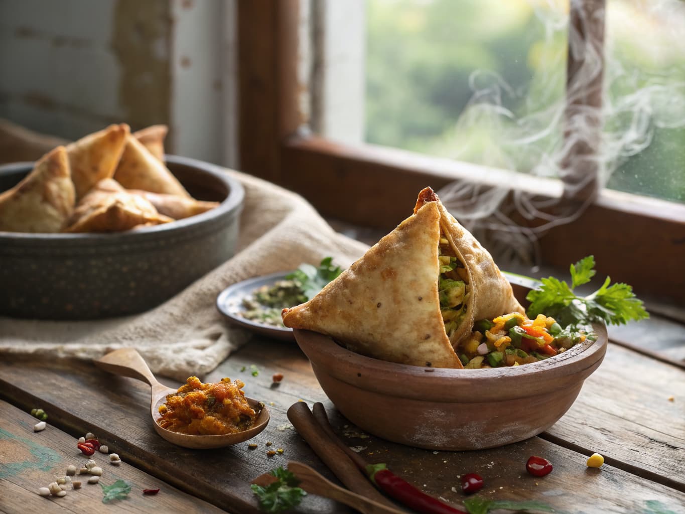 Vegetable Samosas with Indian Spices