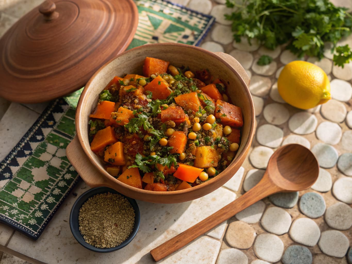 Autumn Vegetable Tajine with Sweet Spices