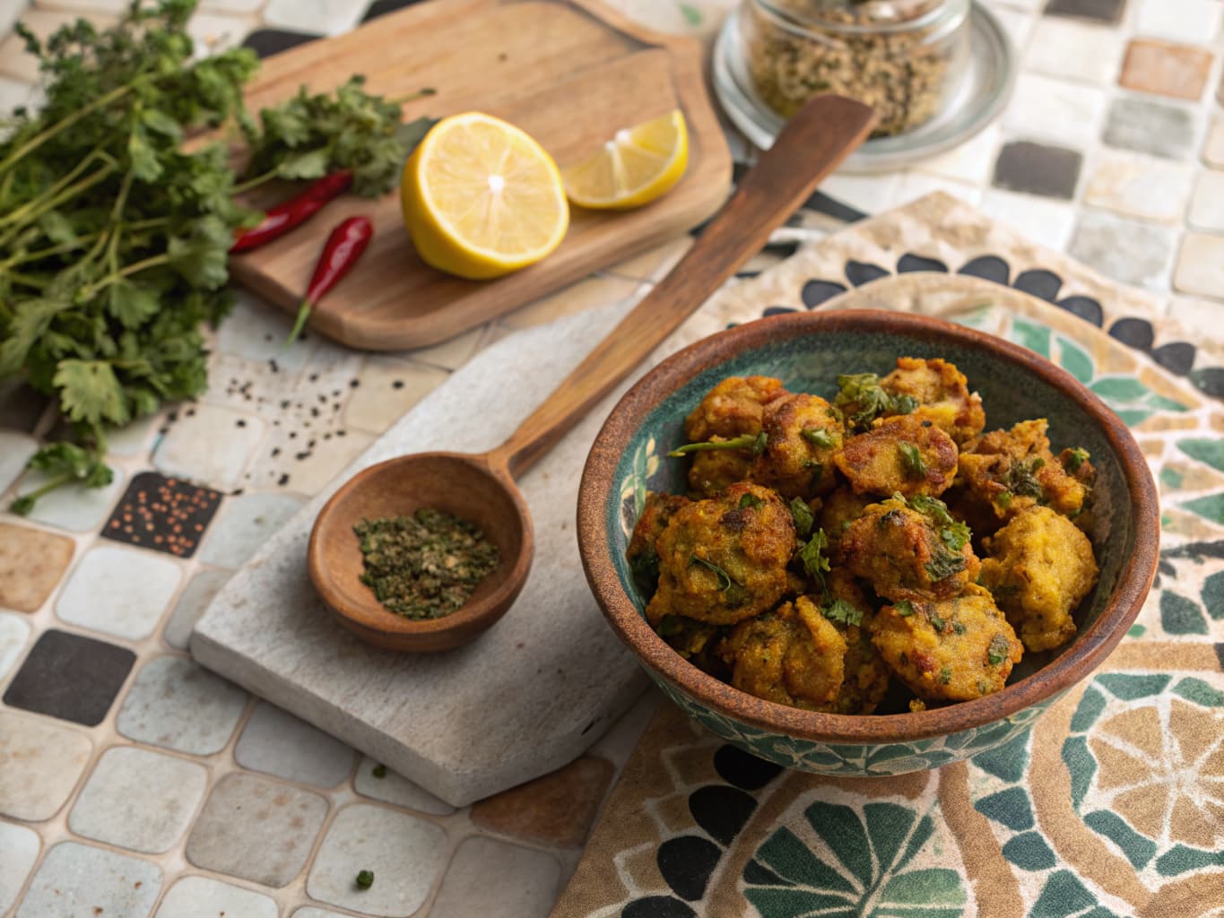 Vegetable Pakoras with Spices