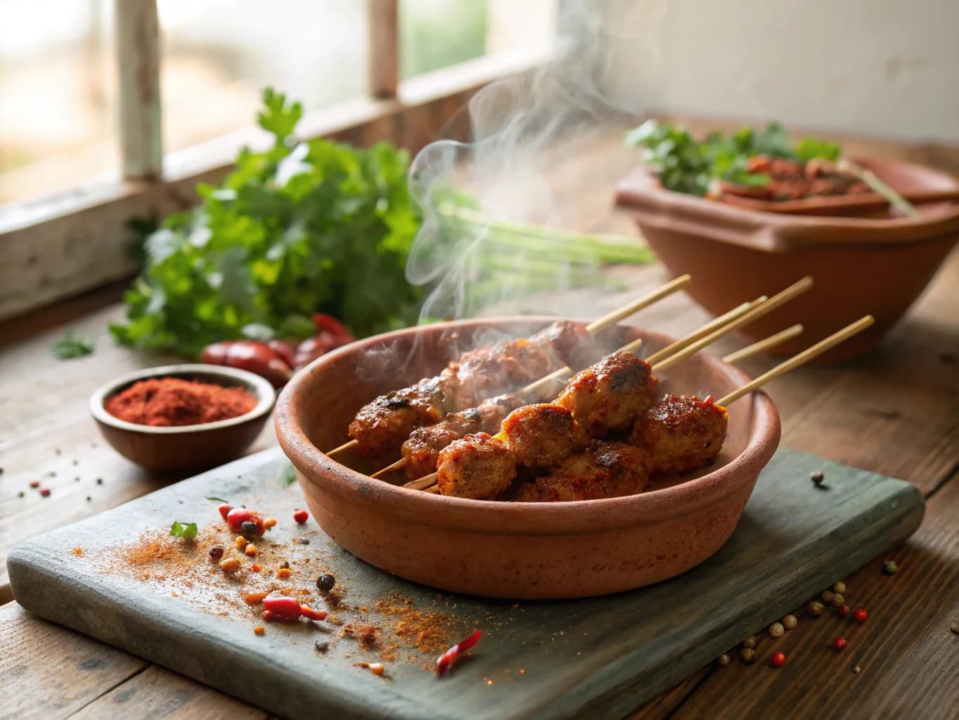 Tunisian Chicken Skewers (Merguez Chicken)
