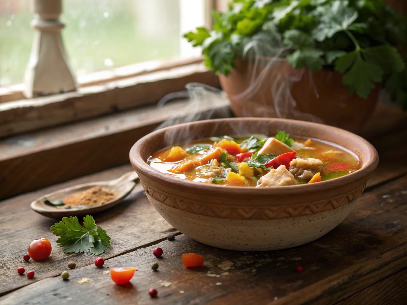 Algerian Chicken and Vegetable Chorba (Traditional Ramadan Soup)
