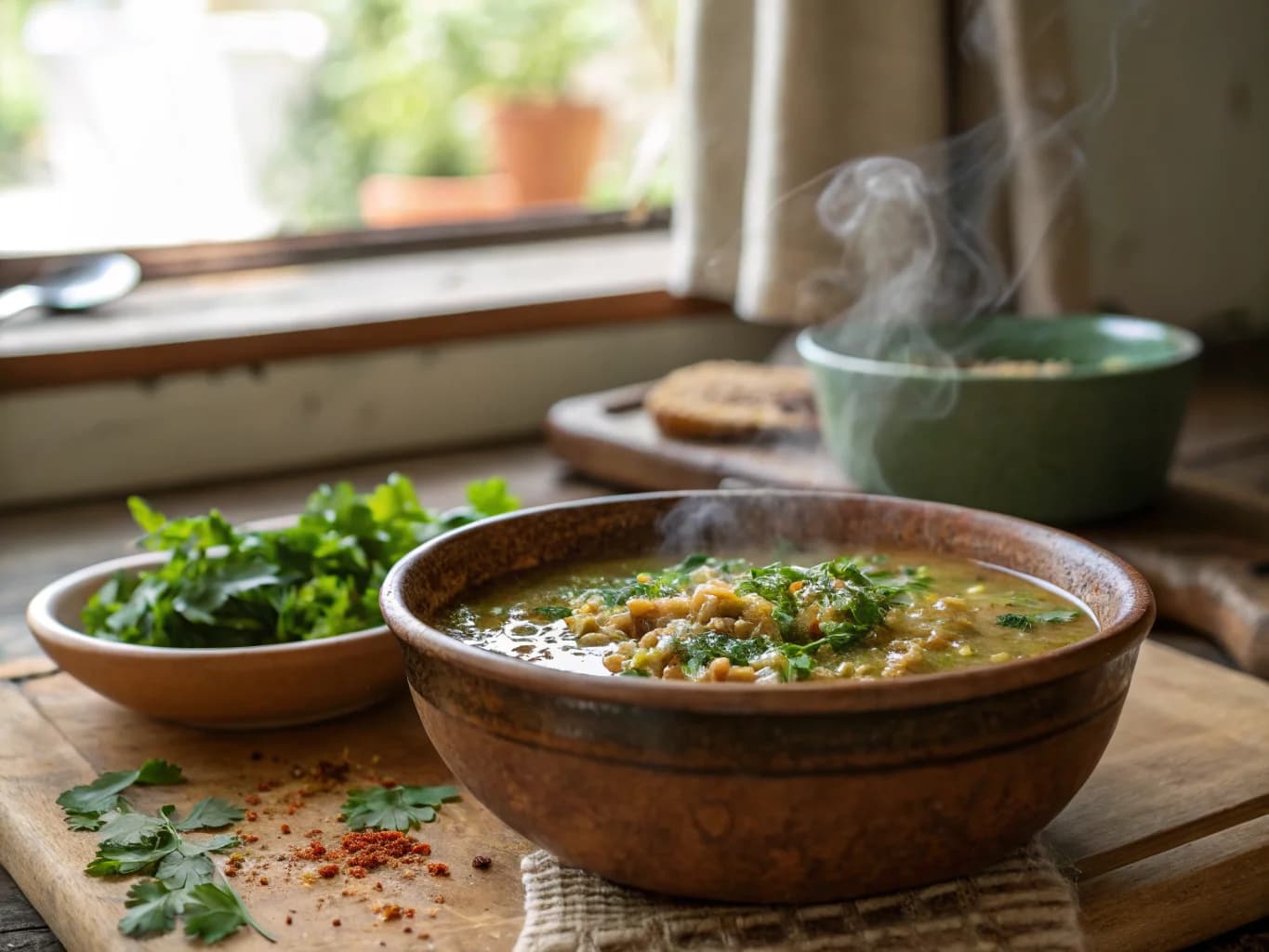 Tunisian Chorba Frik (Freekeh Soup)