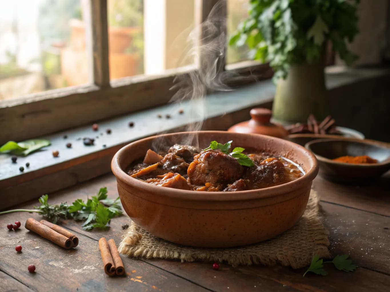 Coq au Vin Moroccan Style (Halal)