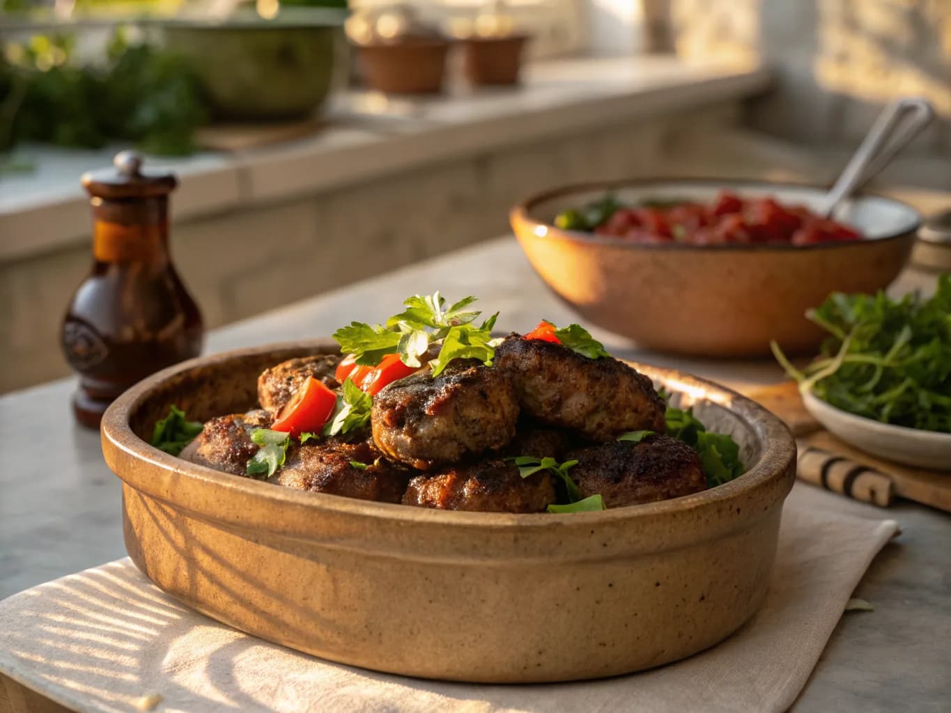 Turkish Spiced Köfte with Minced Meat