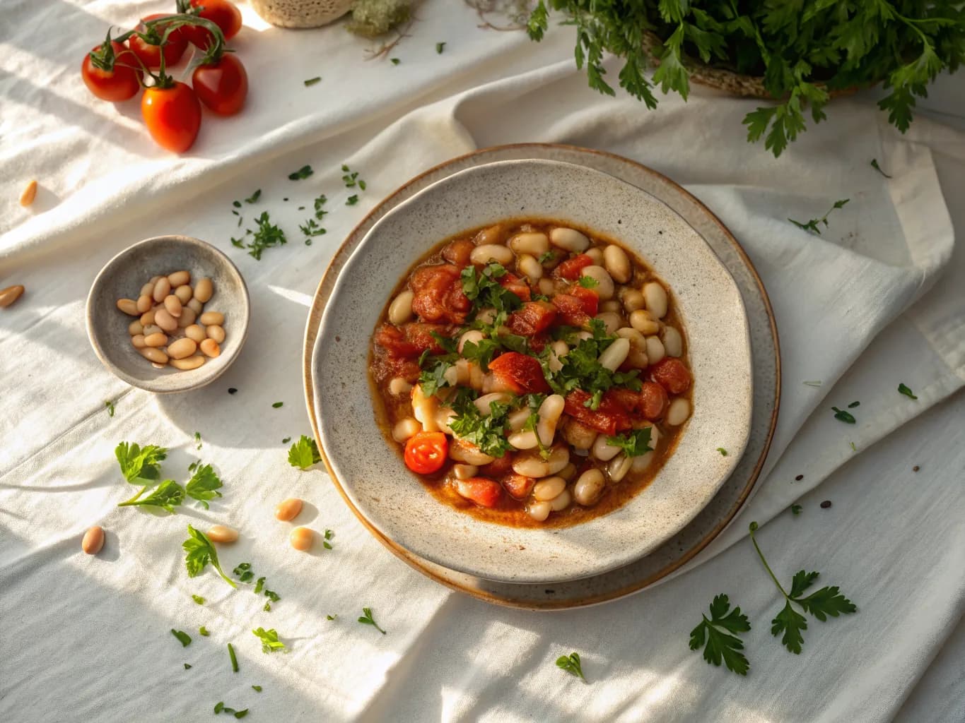 Kuru Fasulye (Turkish White Bean Tomato Stew)