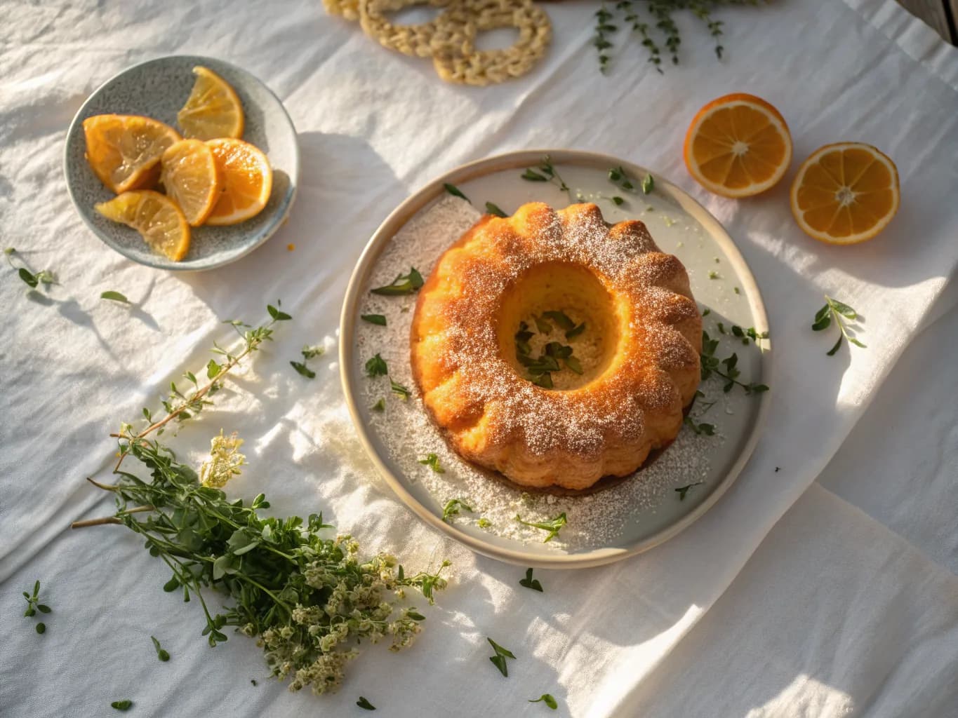 Meskouta (Moroccan Orange Cake) - Fluffy Citrus Cake