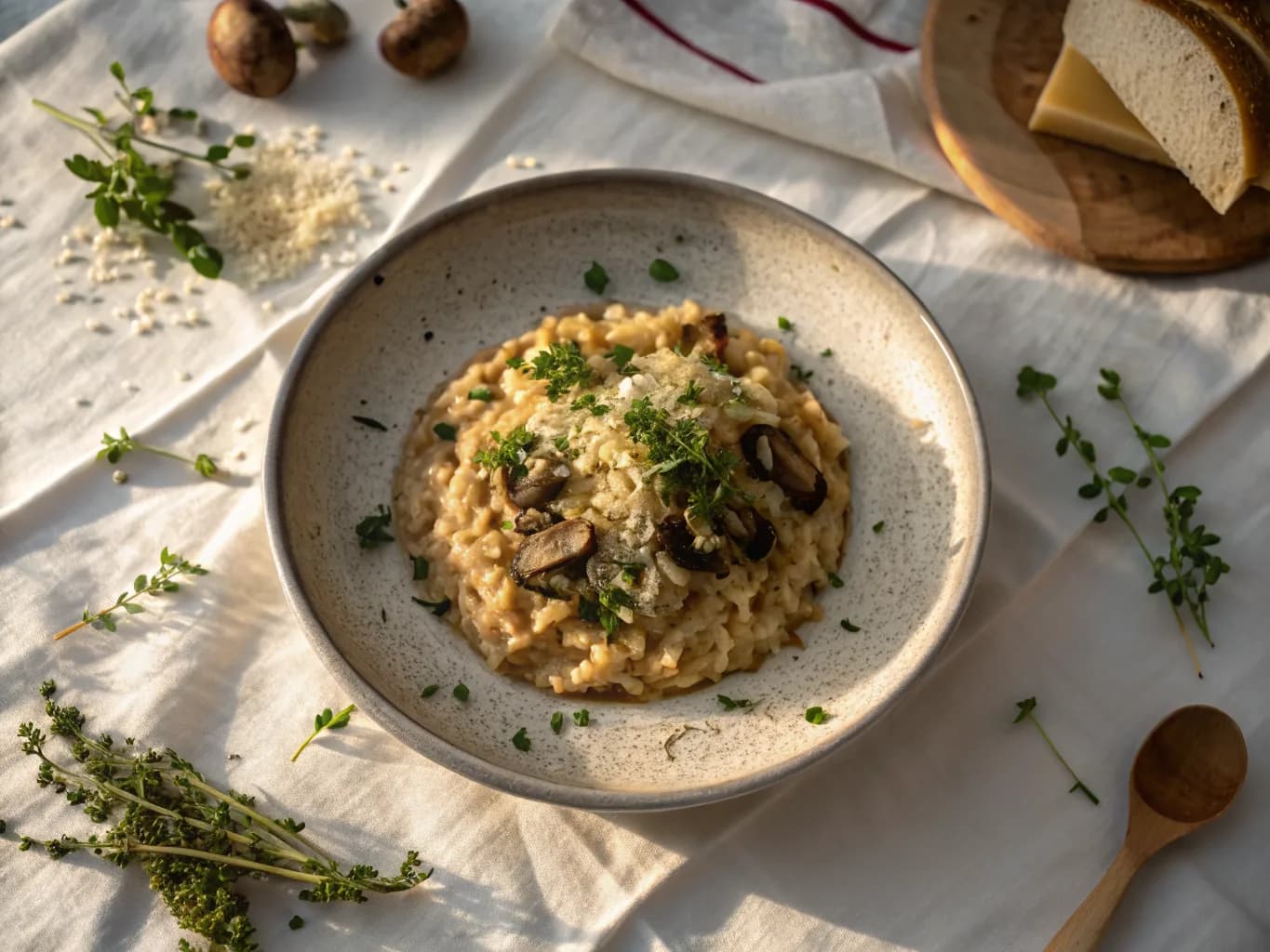 Mushroom and Parmesan Risotto