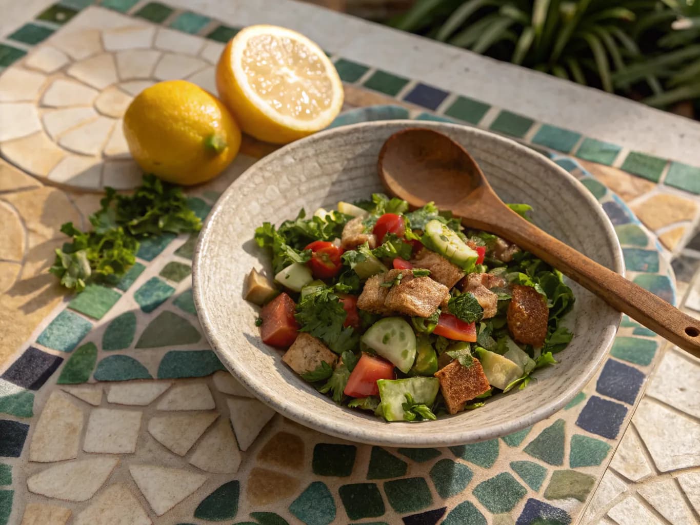 Lebanese Fattoush Salad