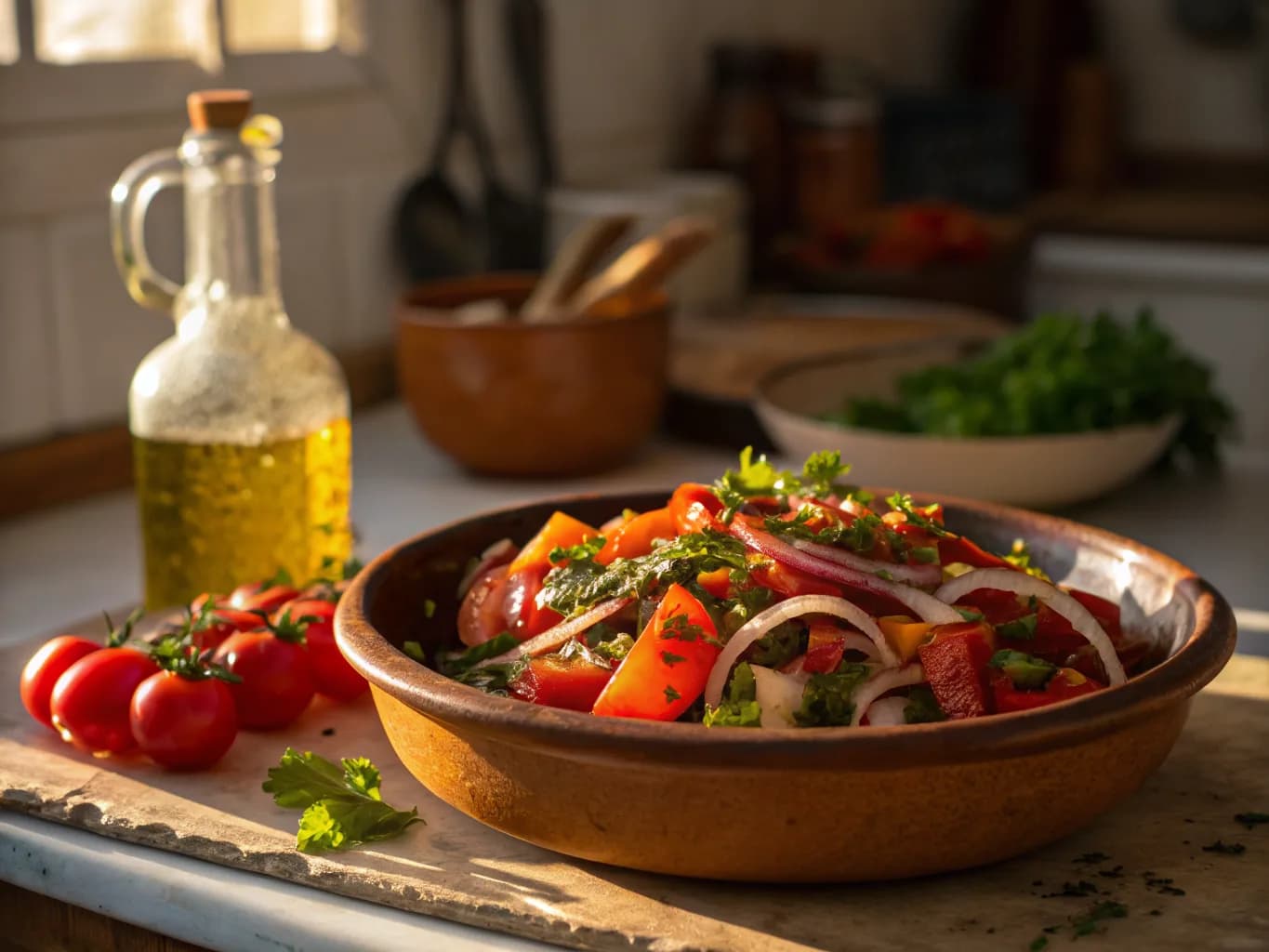 Tunisian Mechouia Salad