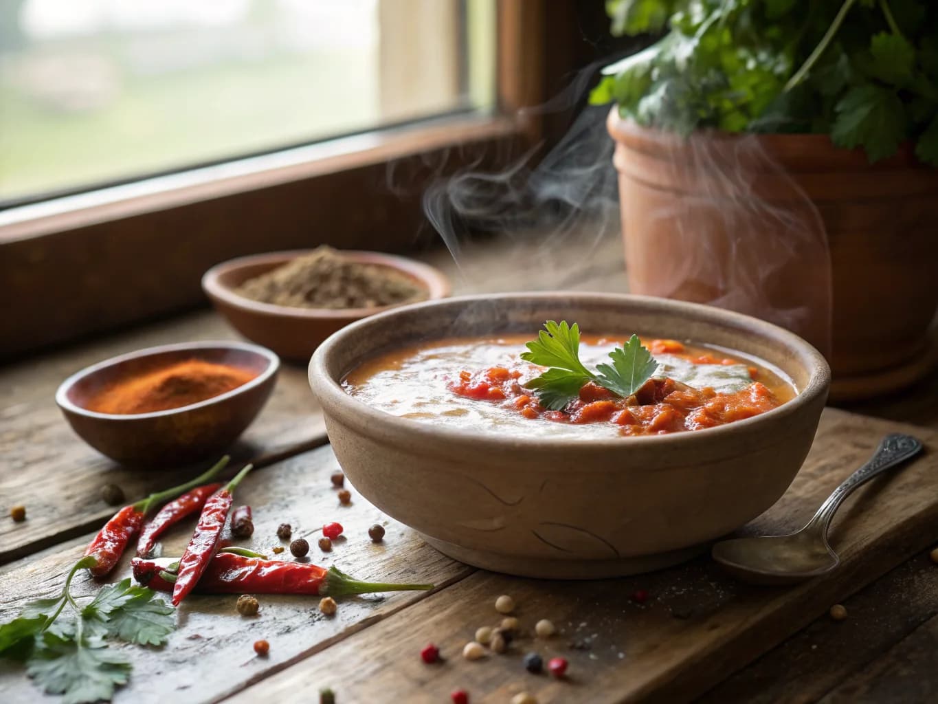 Turkish Yogurt and Sweet Pepper Sauce (Acılı Ezme)