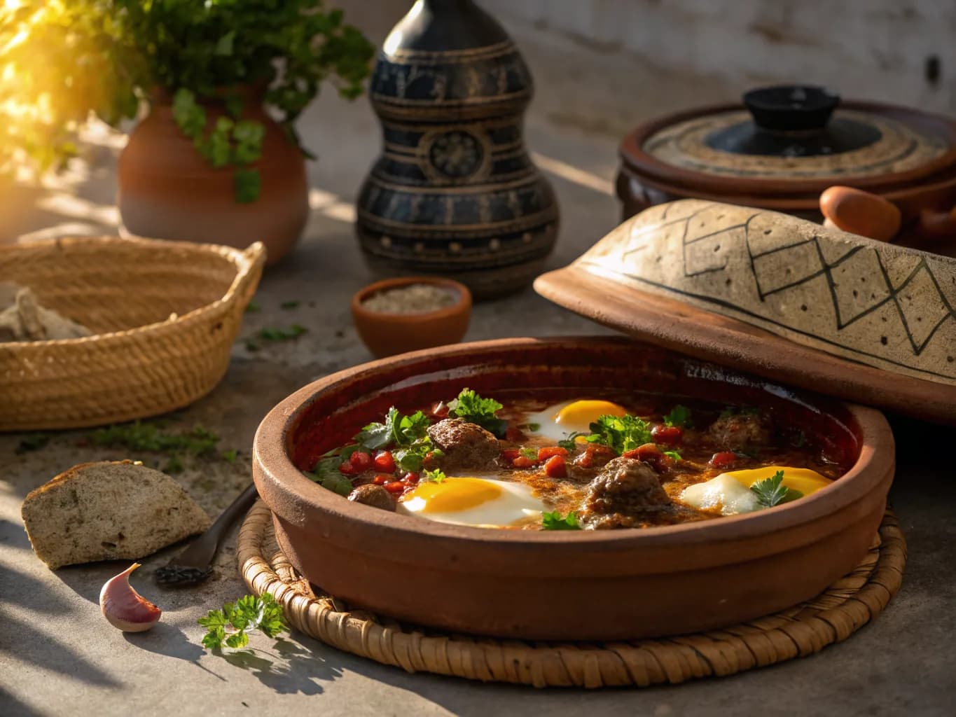 Kefta Tagine with Eggs