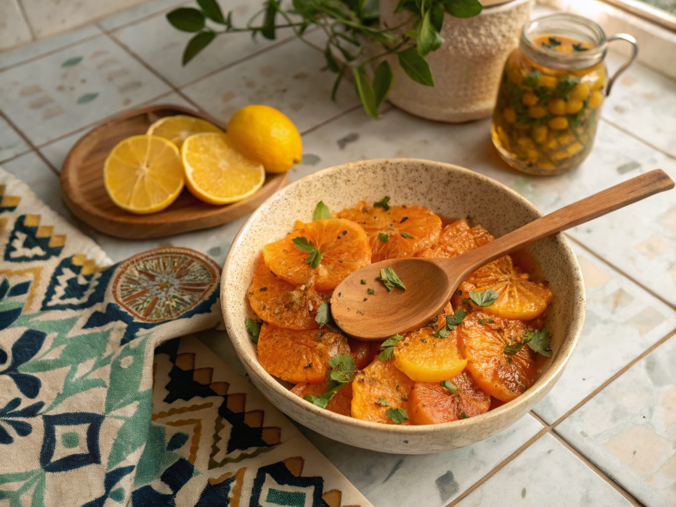 Moroccan Orange Salad with Cinnamon and Orange Blossom Water