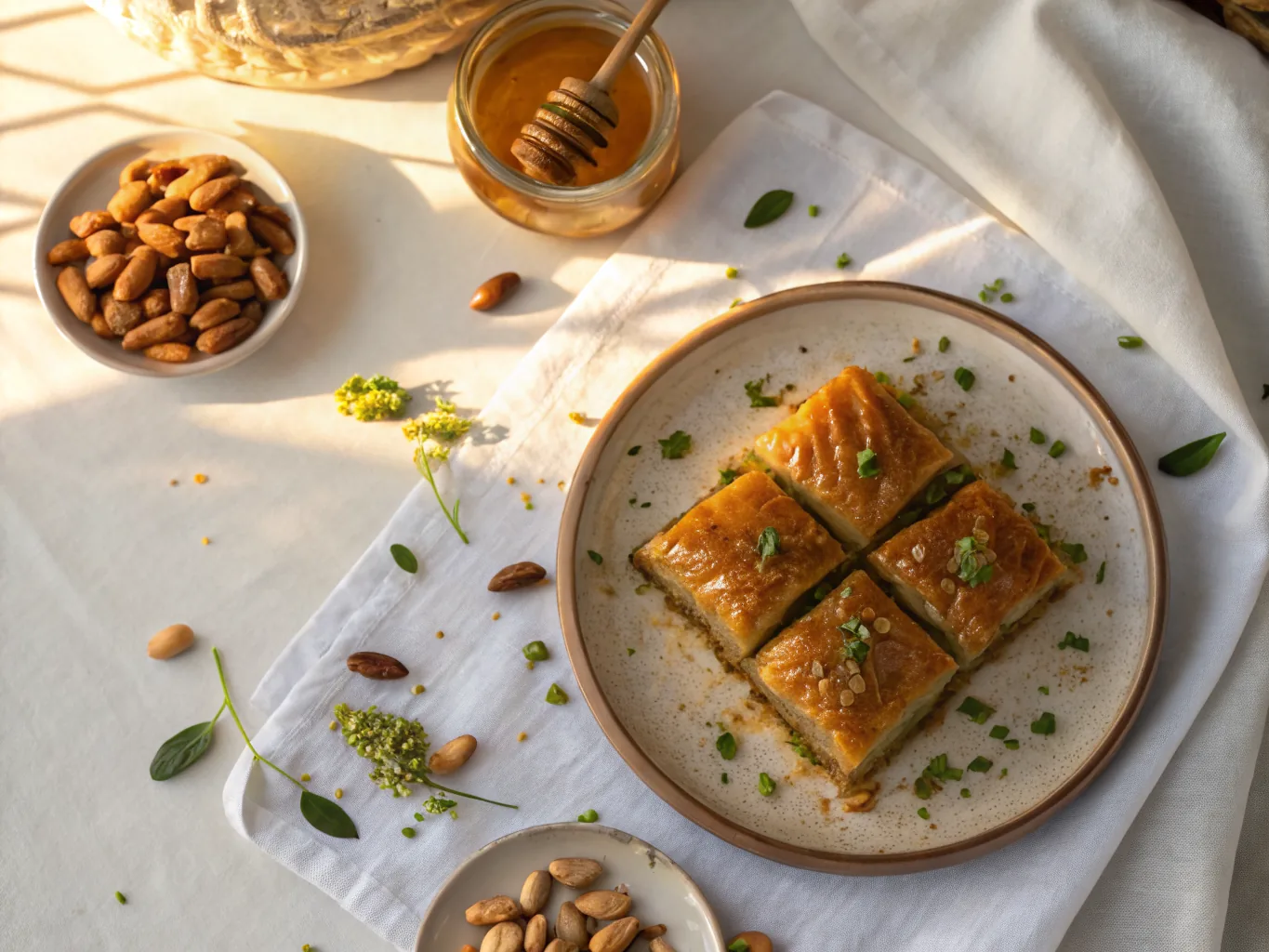 Baklawa Algérienne aux Amandes et au Miel