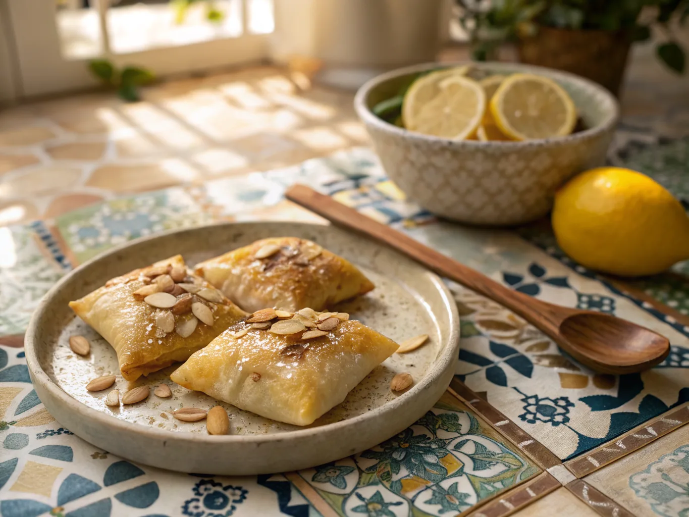 Chicken and Almond Briouates (Pastilla Bites)