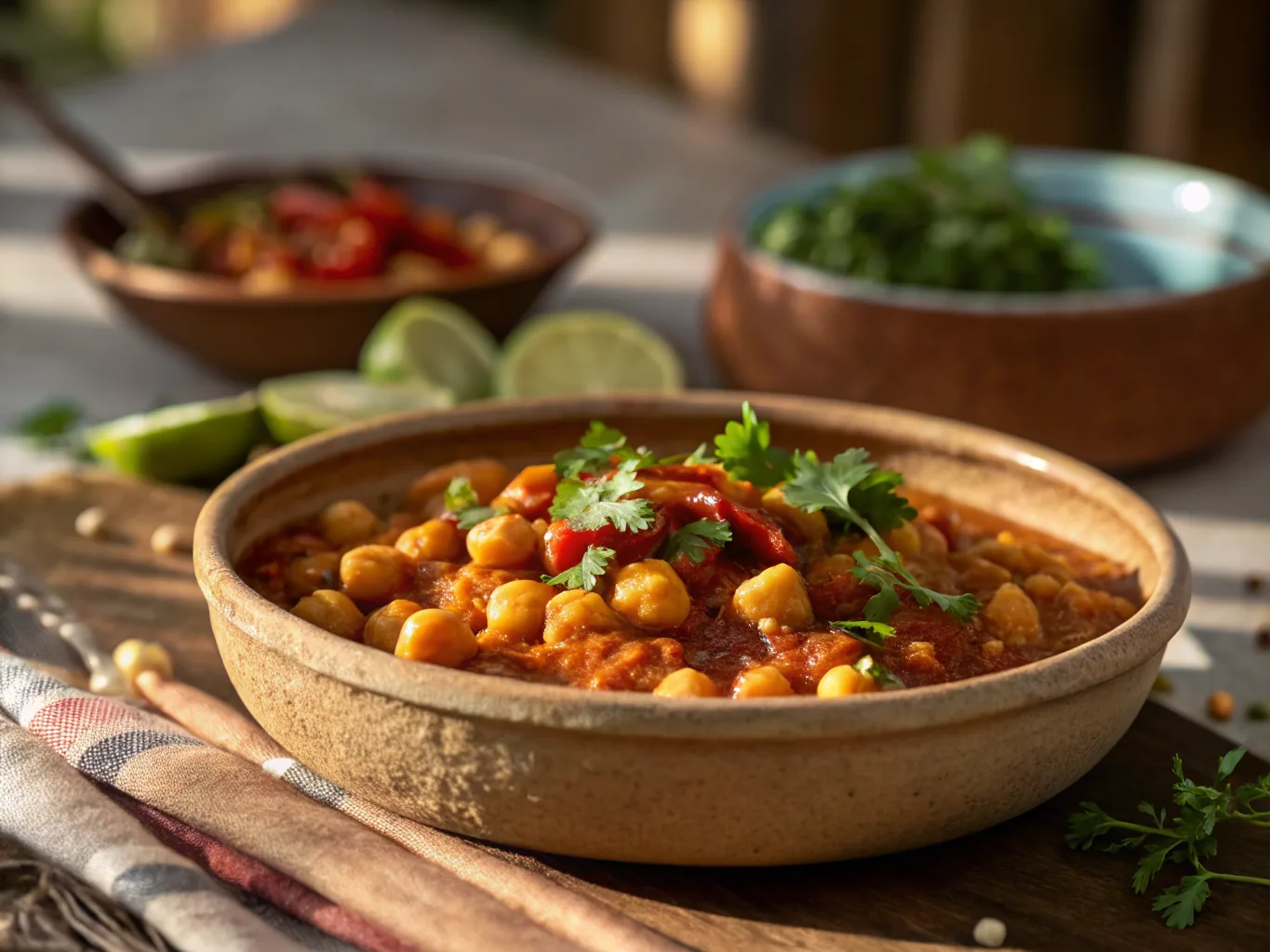 Curry de Pois Chiches aux Épices Douces (Chana Masala)