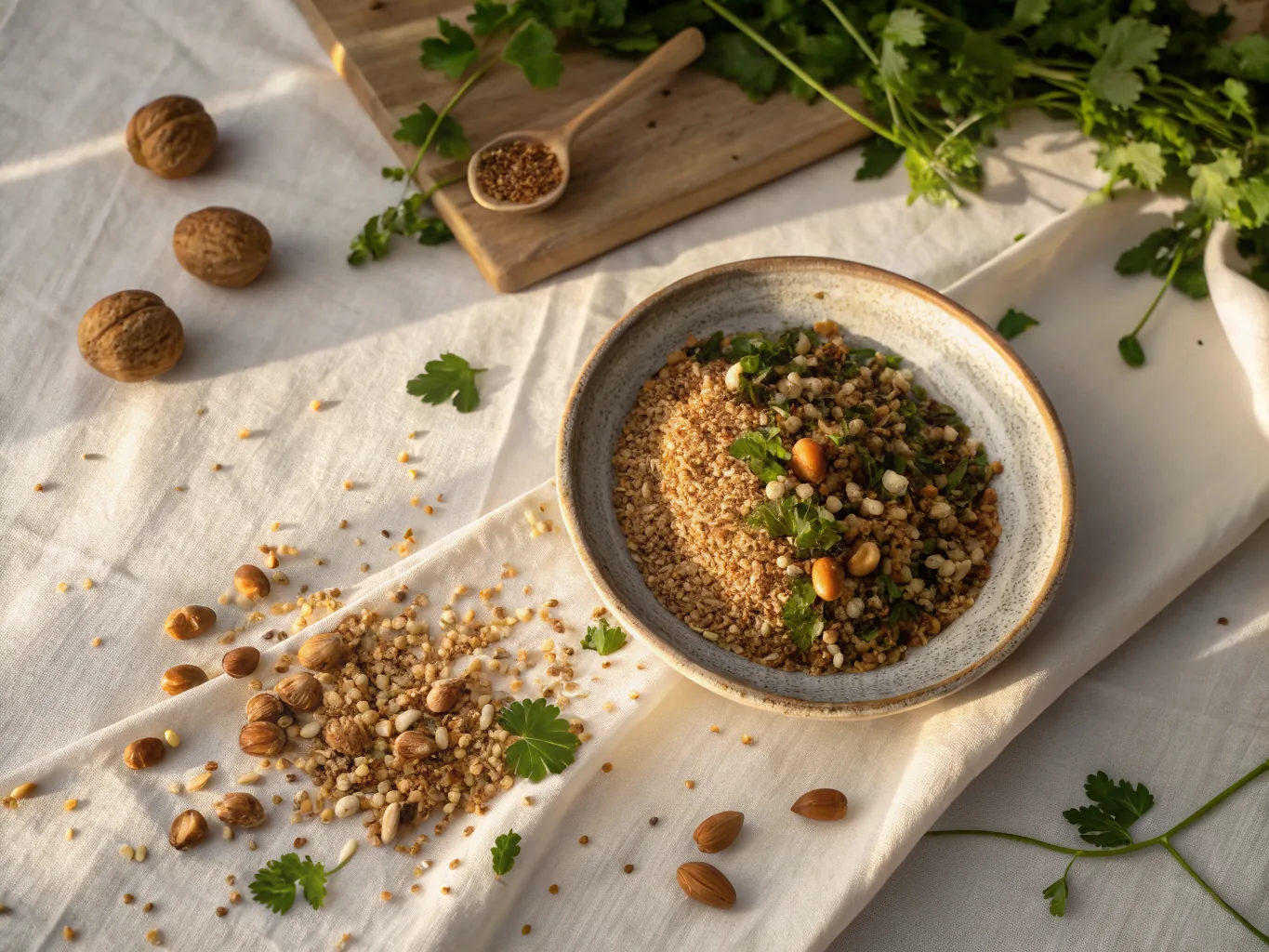 Dukkah Égyptien aux Noix et Sésame