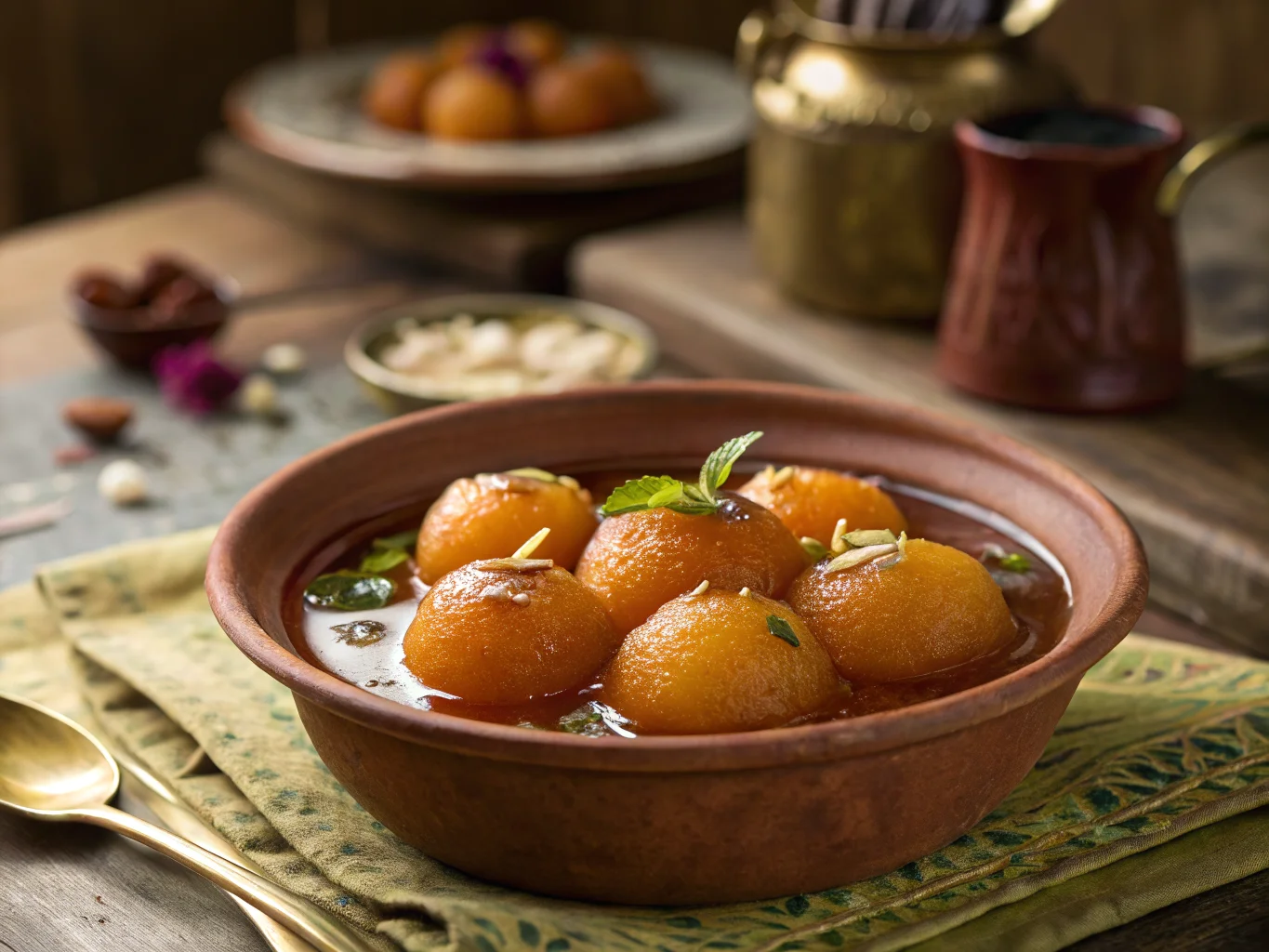 Gulab Jamun (Beignets de Lait Indiens au Sirop de Rose)