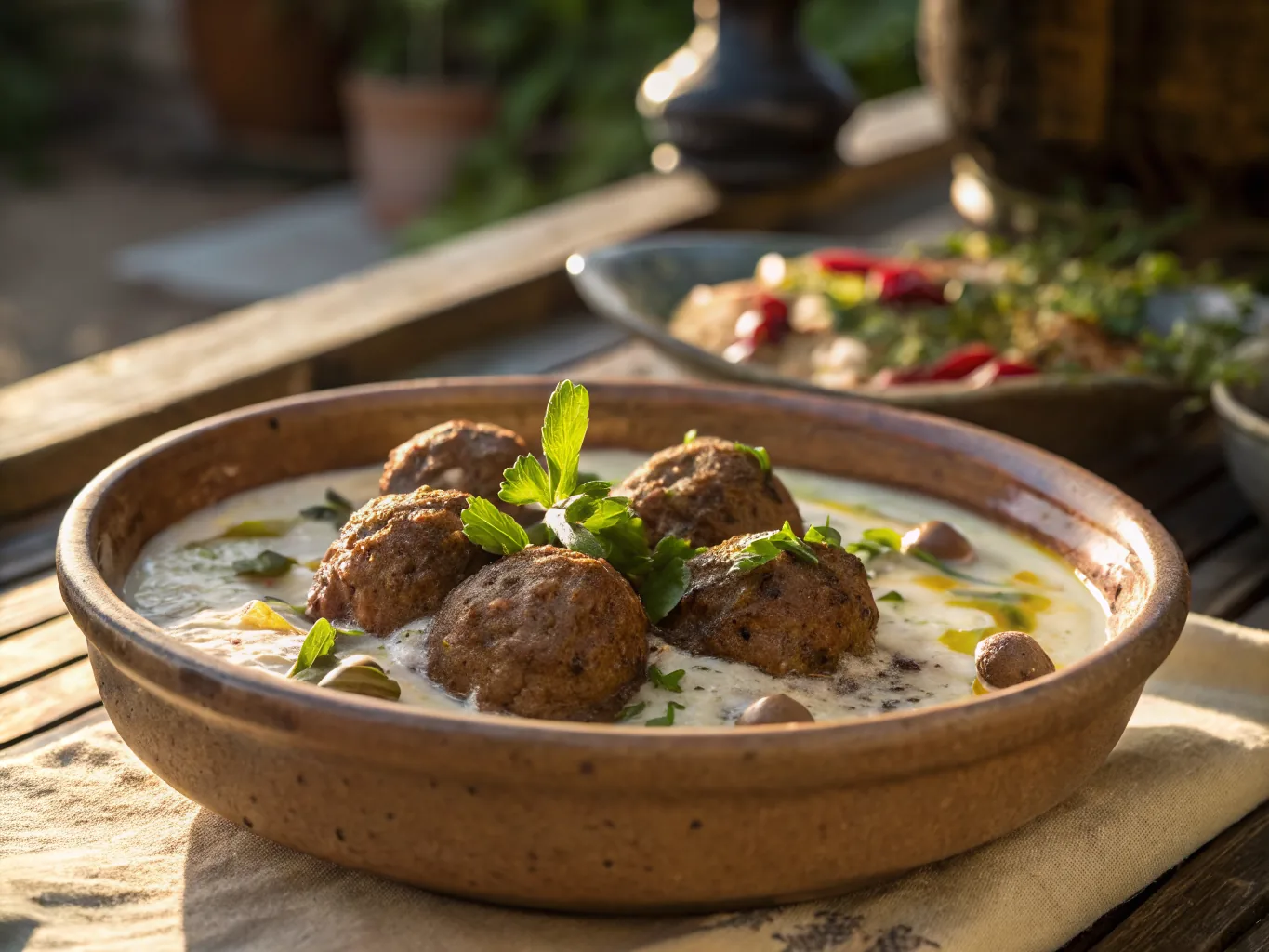Kibbeh bi Laban (Boulettes de viande à la sauce yaourt)