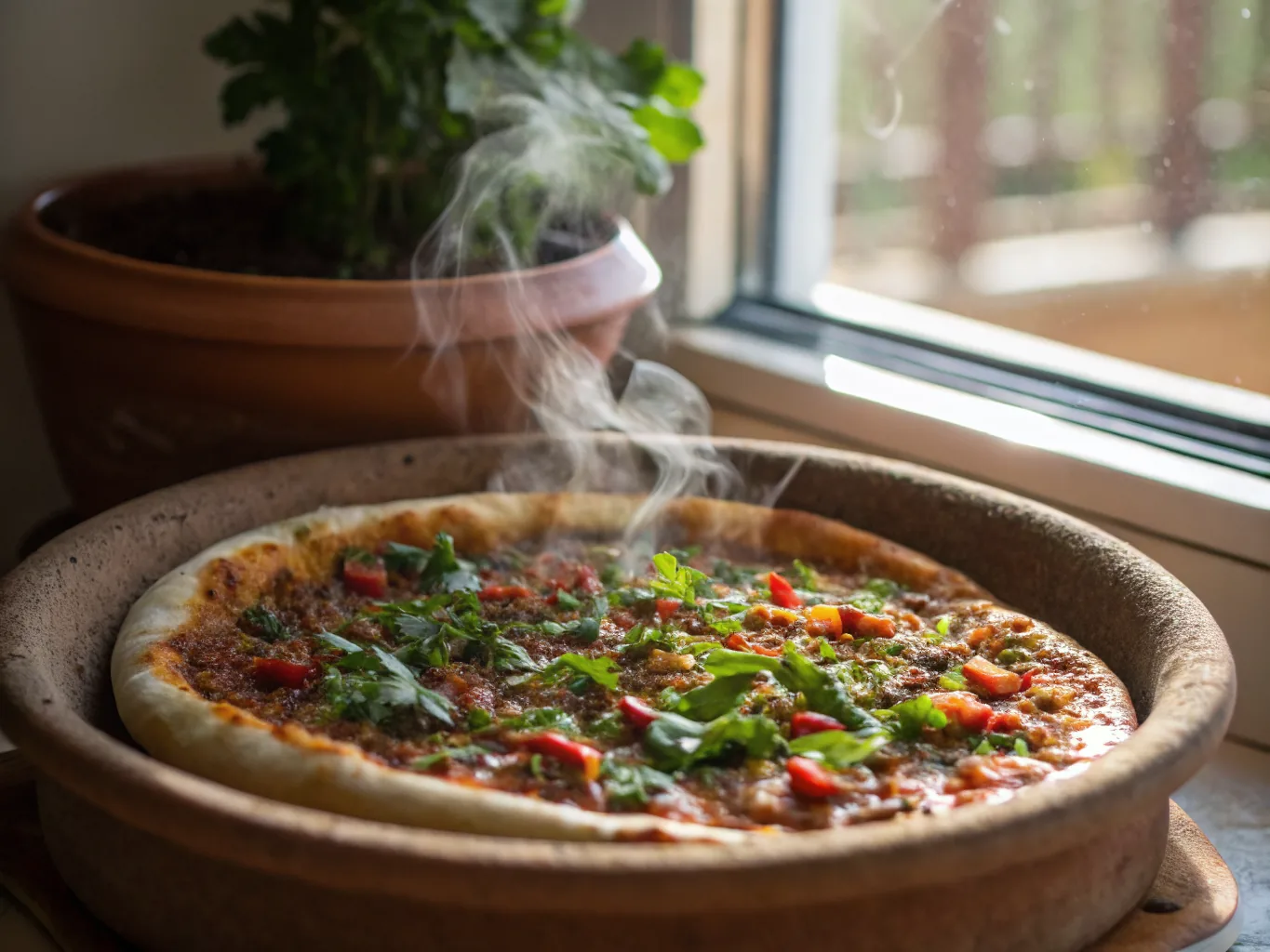 Lahmacun turc fait maison (pizza turque halal)
