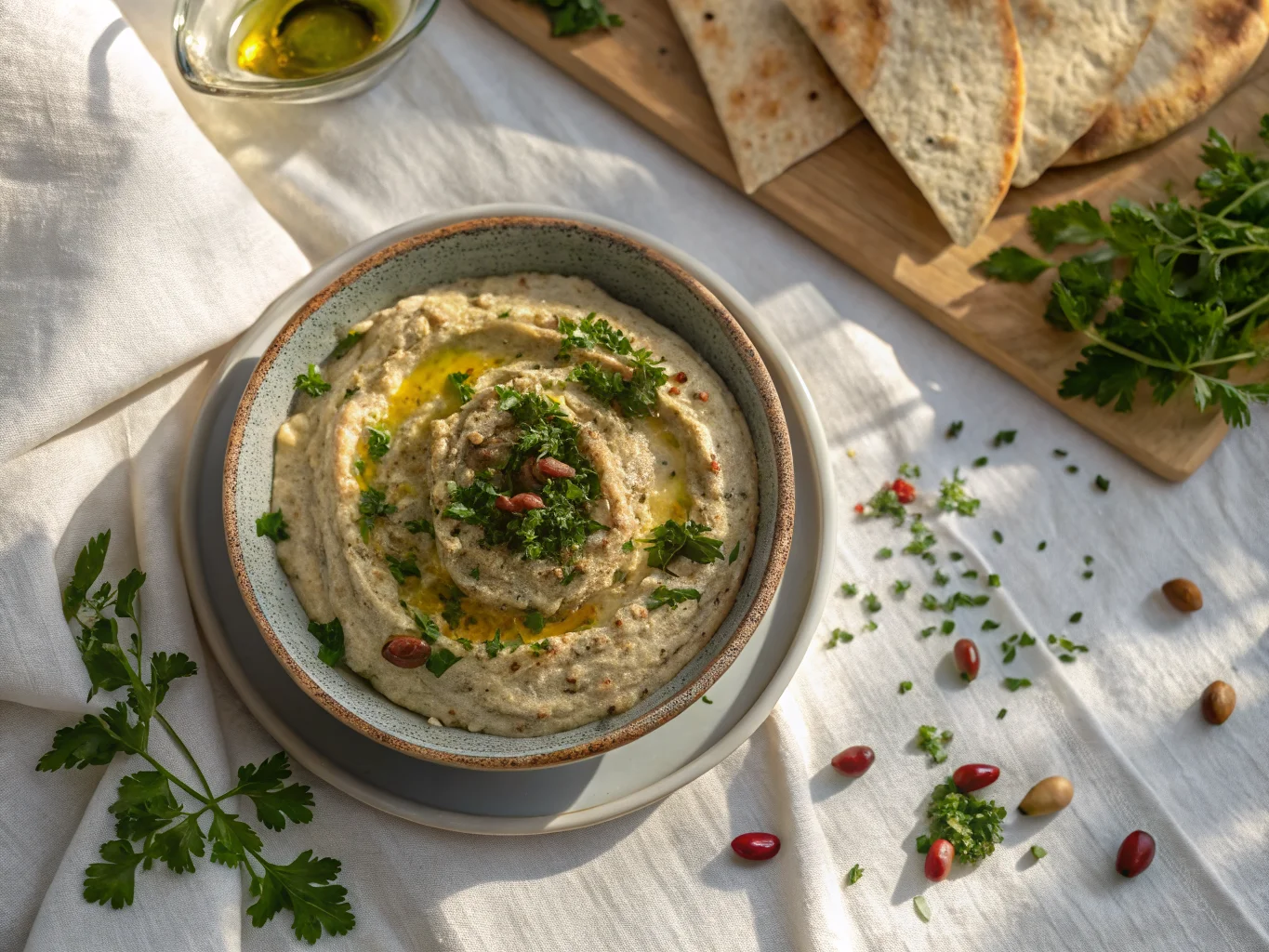 Lebanese Moutabal (Creamy Eggplant Dip with Yogurt)