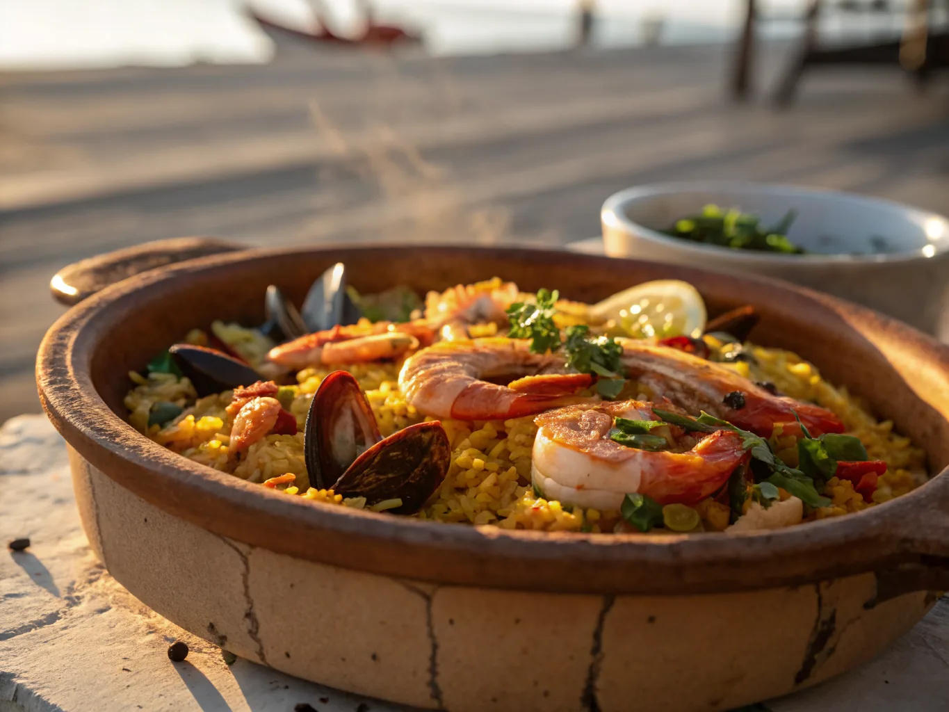 Moroccan-style Seafood Paella