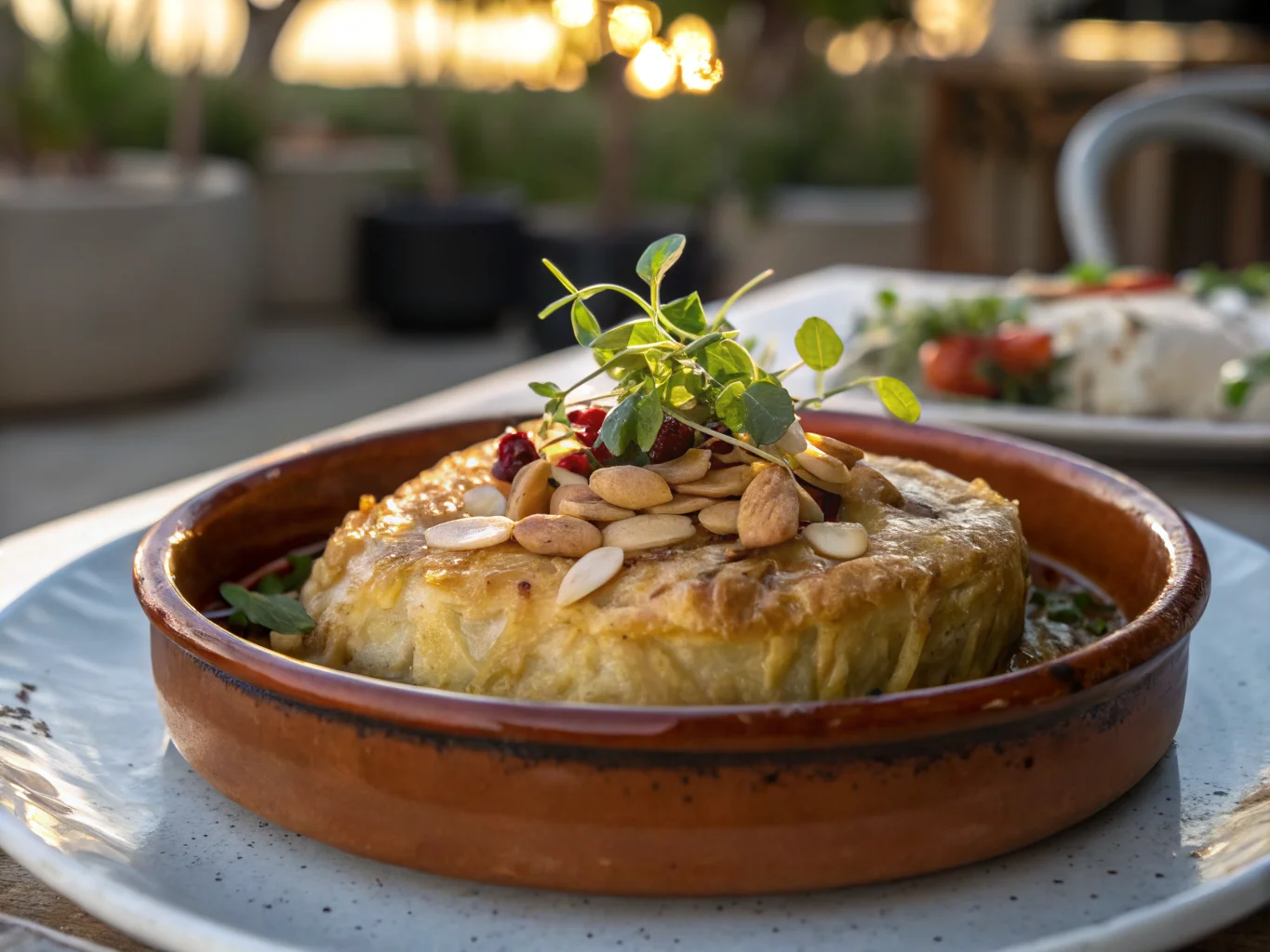 Chicken and Almond Pastilla
