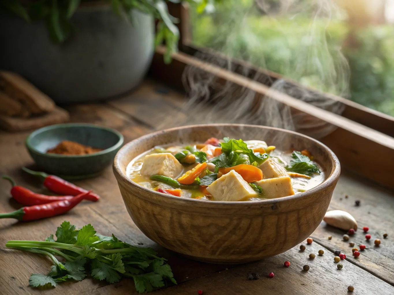 Ragoût Asiatique de Tofu et Légumes au Lait de Coco