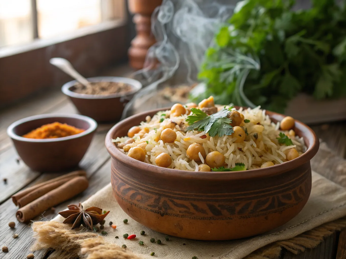 Riz égyptien aux vermicelles et pois chiches (Ruz bel Shariya wa Hummus)