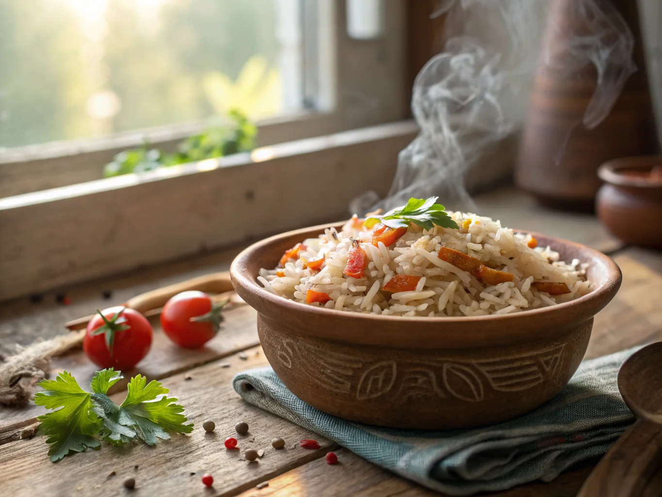 Turkish Rice with Vermicelli and Tomato (Pilav)