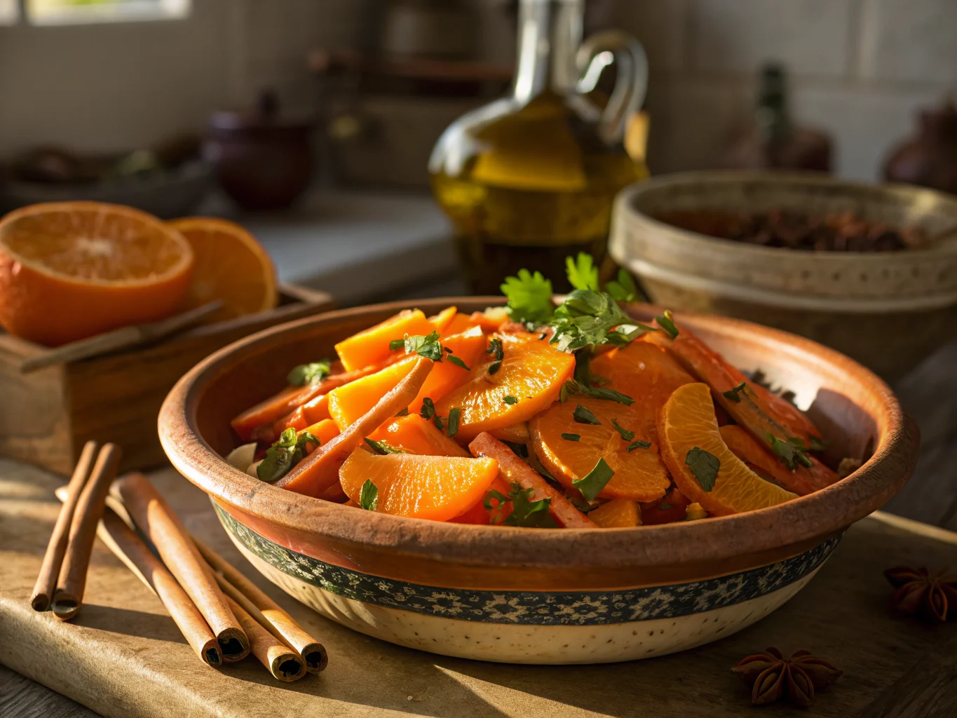 Moroccan Grated Carrot, Orange and Cinnamon Salad