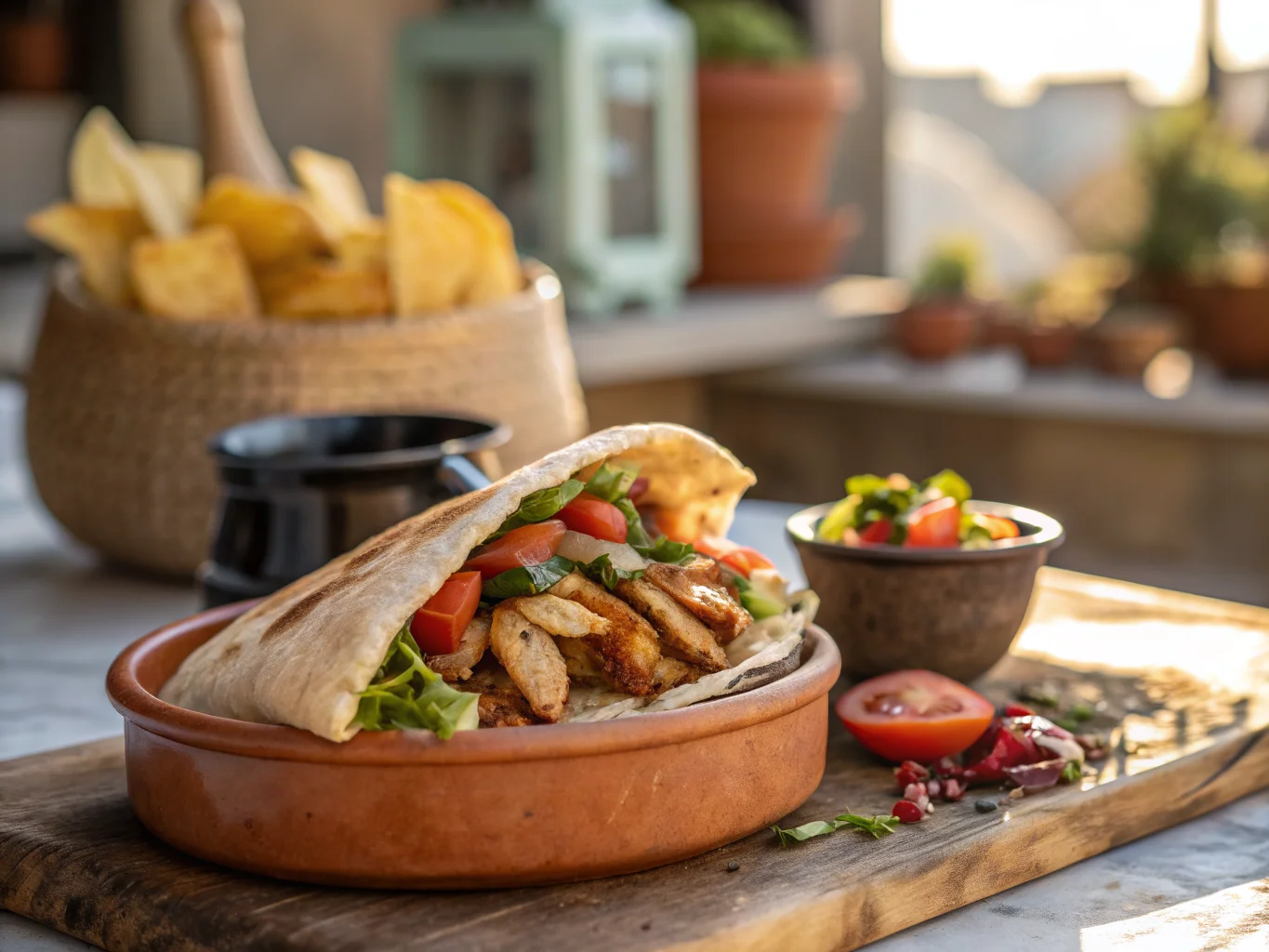 Lebanese Chicken Shawarma Sandwich