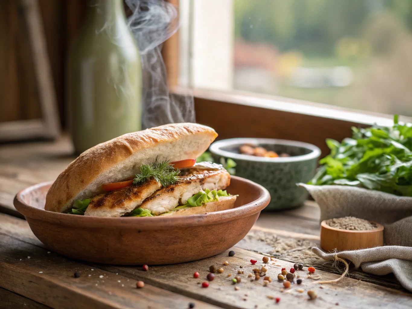 Turkish Grilled Fish Sandwich (Balık Ekmek)