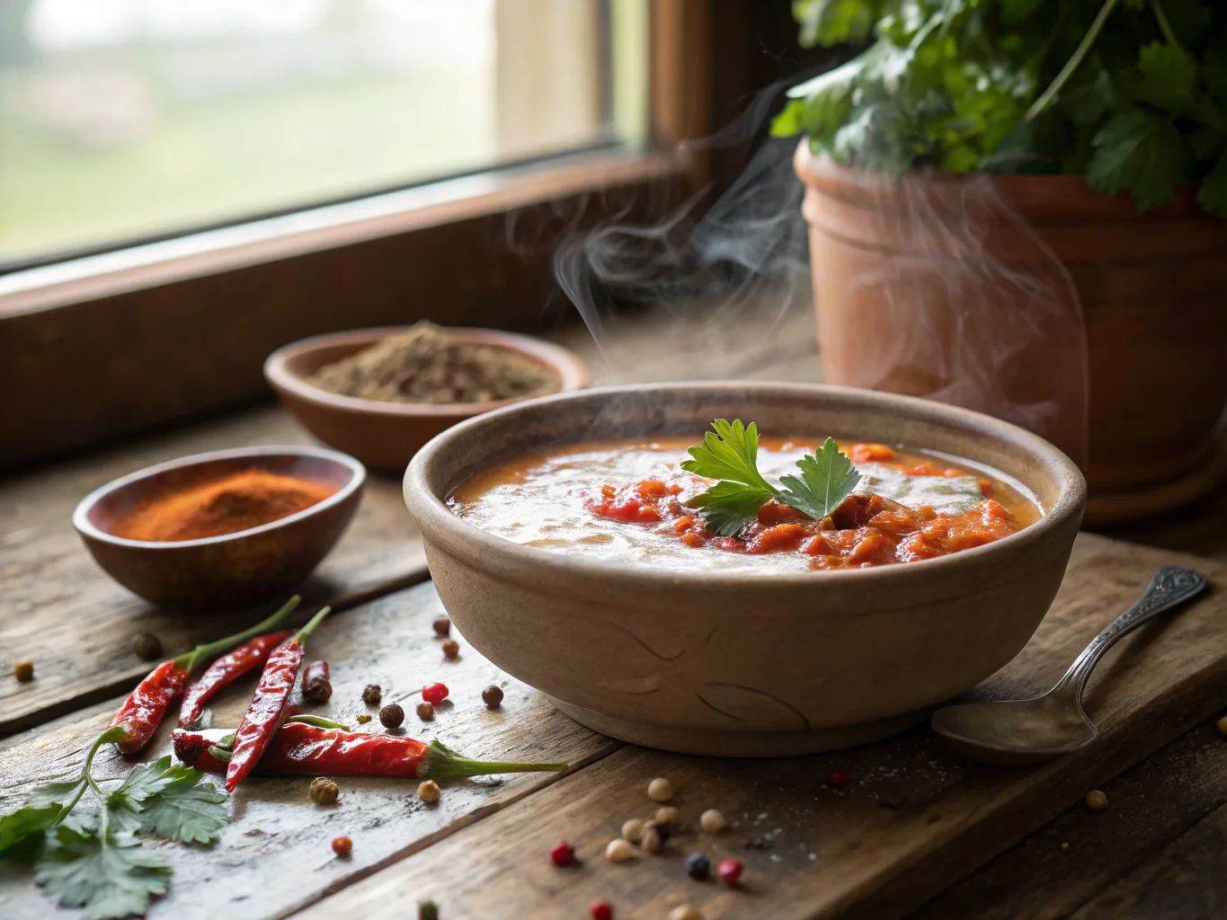 Turkish Yogurt and Sweet Pepper Sauce (Acılı Ezme)