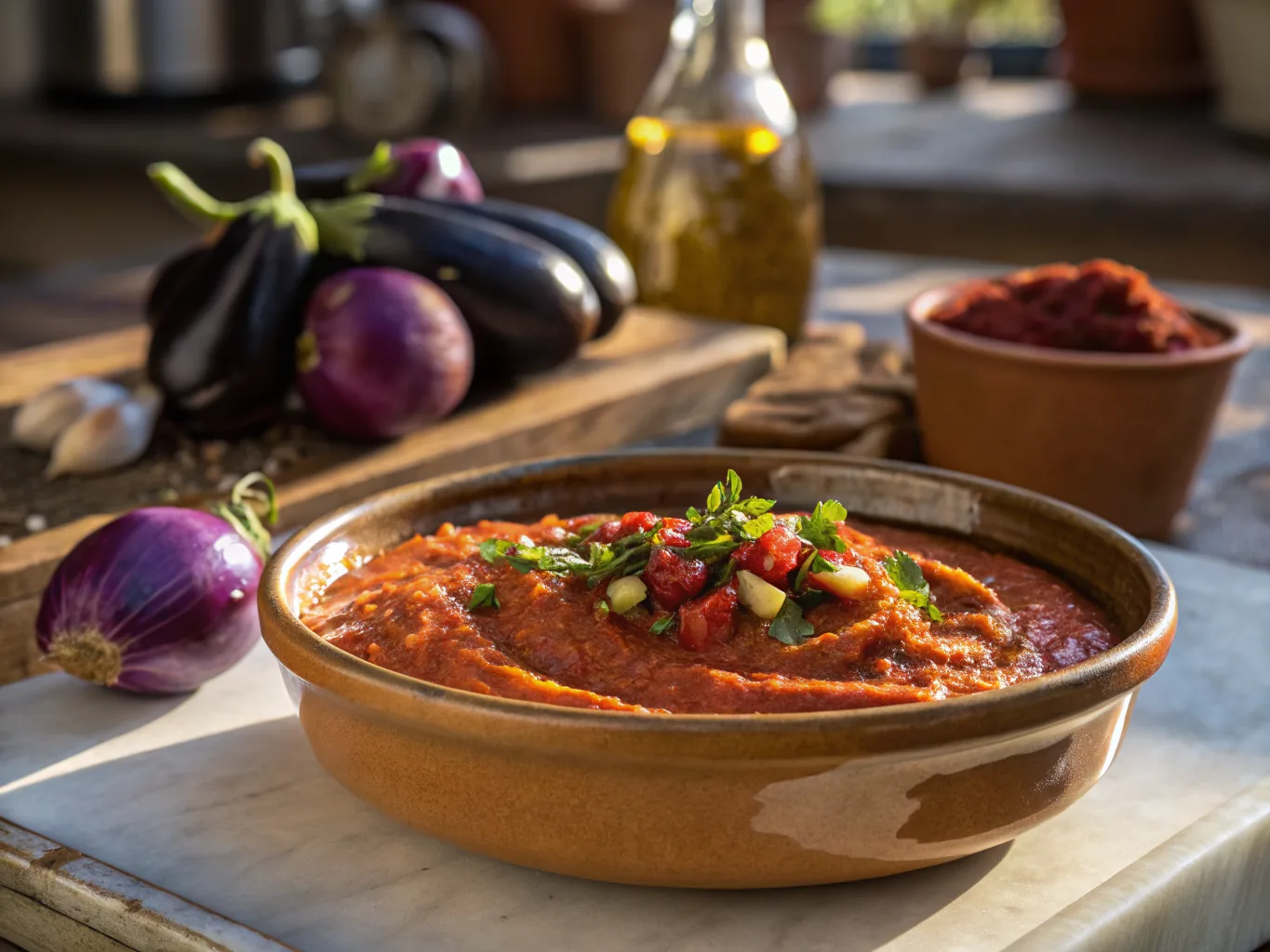Moroccan Zaalouk Sauce (Eggplant Caviar)