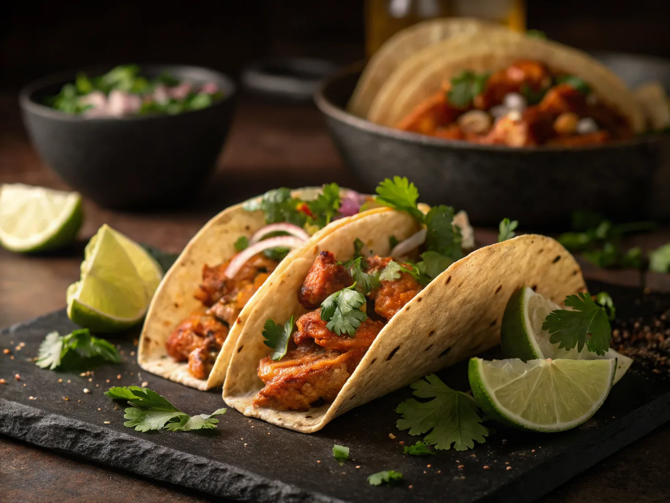 Spicy Mexican-style Chicken Tacos halal