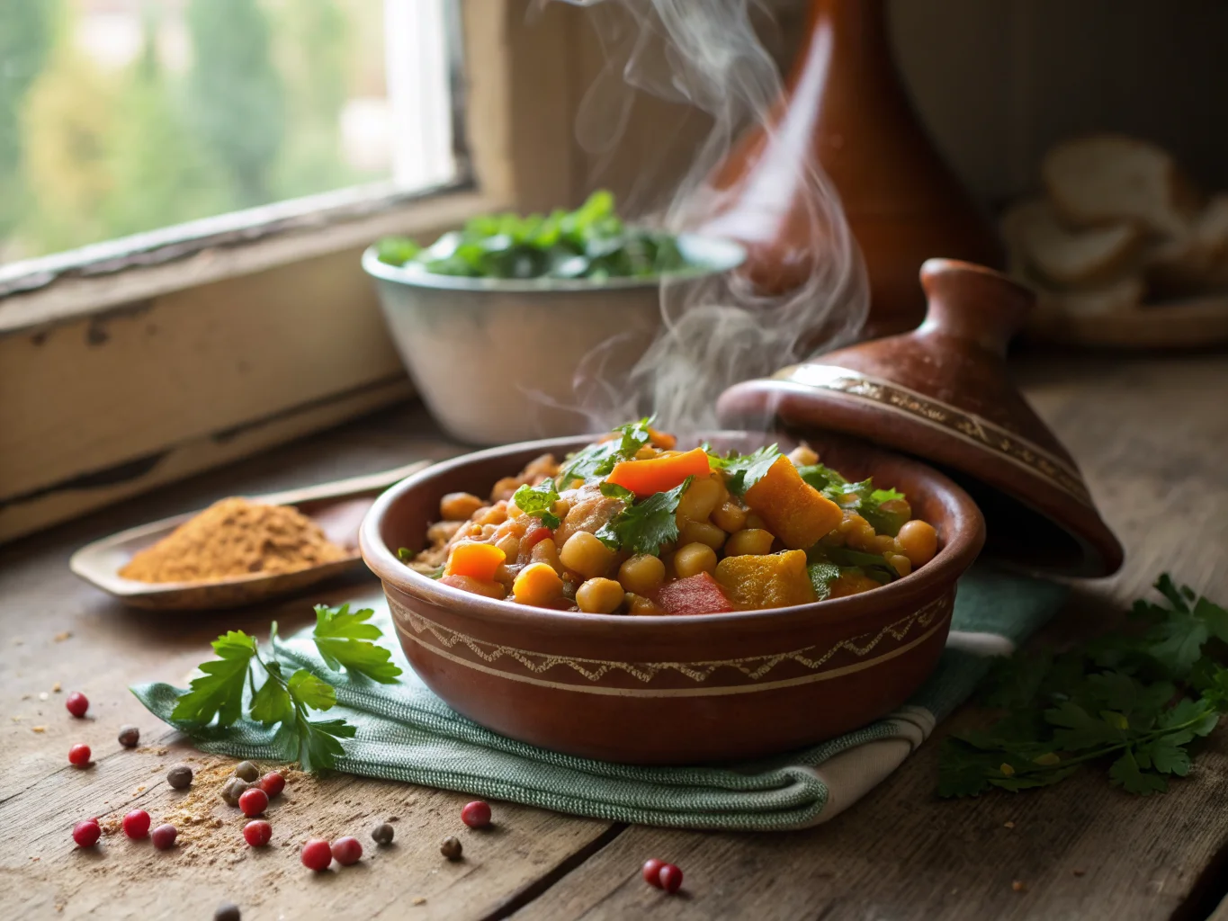 Algerian Chickpea and Winter Vegetable Tagine
