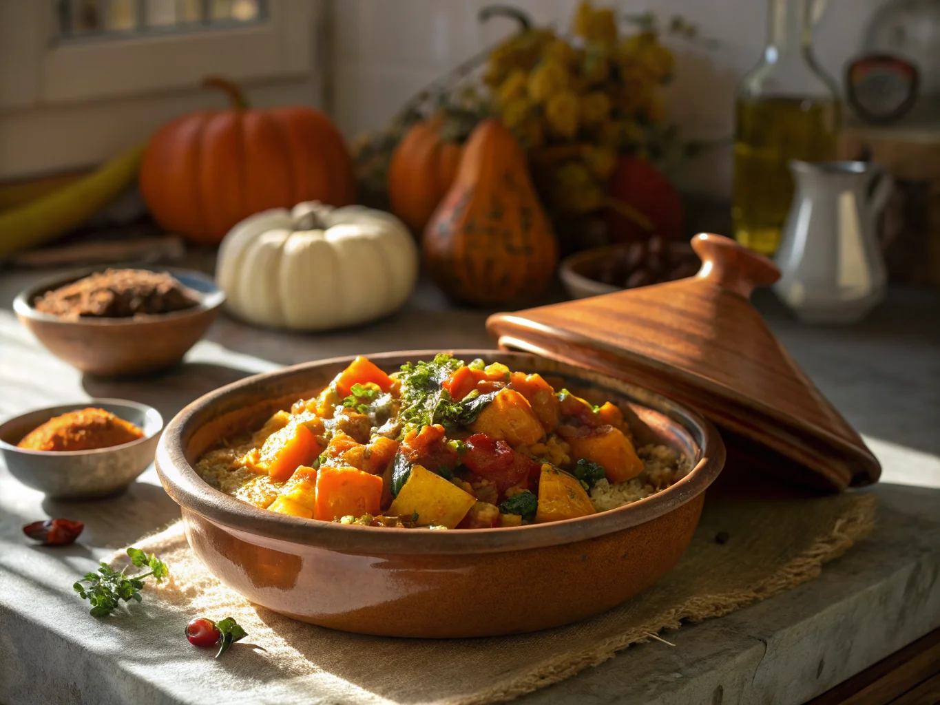 Autumn Vegetable Tajine with Sweet Spices